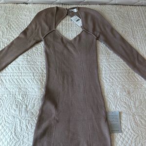 Astr the label nude mini dress